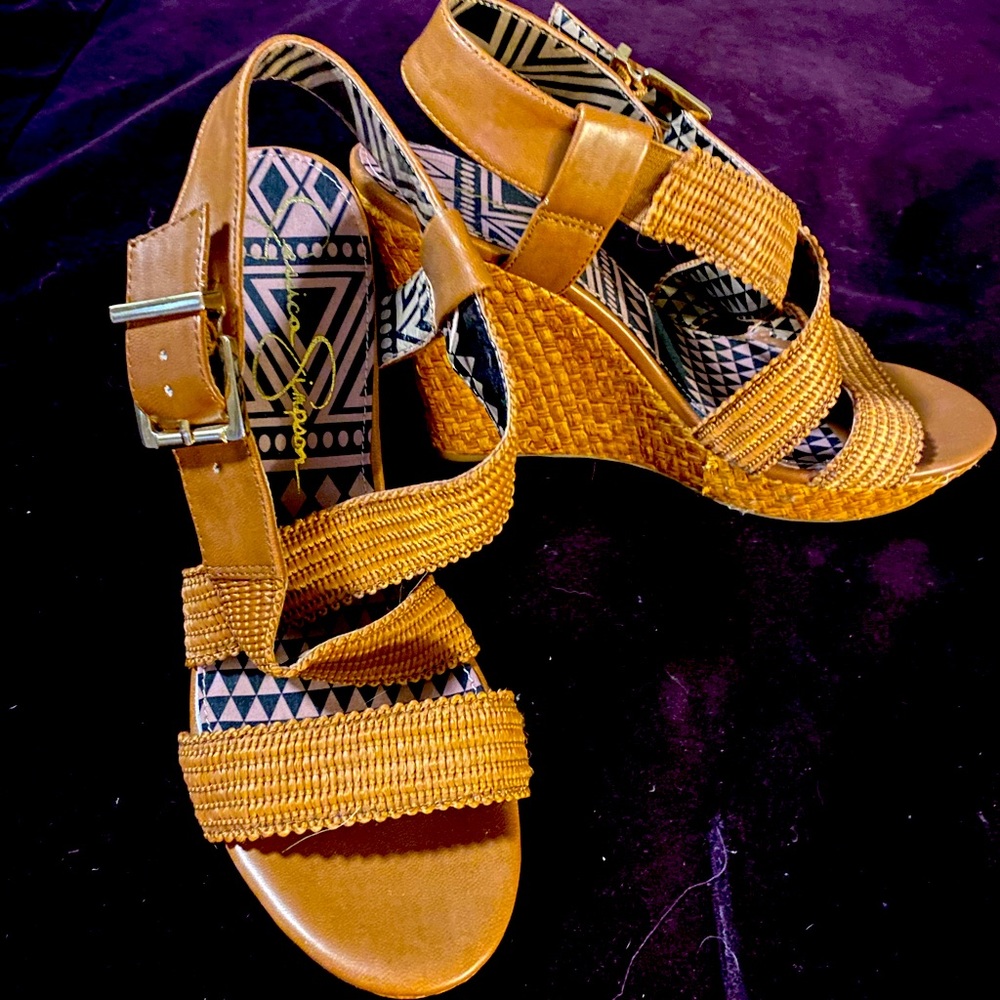 Beautiful Jessica Simpson wedge sandals.